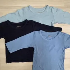 長袖　シャツ　インナー　肌着　無地　まとめ売り　95cm 綿100%