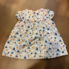 組曲　花柄フリル袖　トップス　 140cm 美品