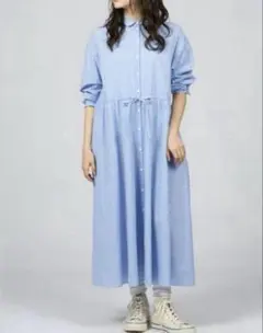 美品 To b. by agnes b. 小花柄シャツワンピース ロング M - メルカリ