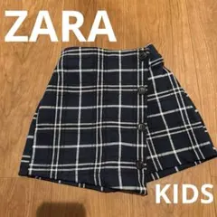 ZARA KIDS チェック柄　キュロットスカート