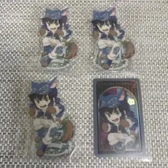 鬼滅の刃　ハロウィン　アクスタ　メタリックカード　伊之助