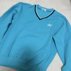 YONEX 水色 Vネック SSサイズウェア ヨネックス
