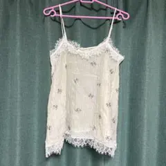 Discoat 花柄刺繍レースキャミソール Mのサムネイル