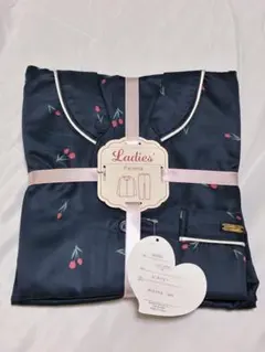 レディース パジャマ ネイビー 花柄