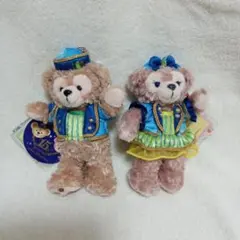 ダッフィー・シェリーメイ ぬいぐるみバッチセット タグ付き