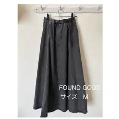 FOUND GOOD ブラックデニムスカート　Mサイズ