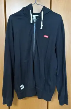 CHUMS 黒 フルジップパーカー Lサイズ