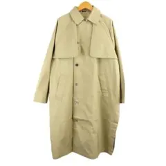 美品 TISSU ハイデンシティ エフォートレス トレンチ コート ベージュ