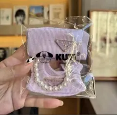 ラブブ labubu 着せ替え ニット 帽子 洋服 パープル