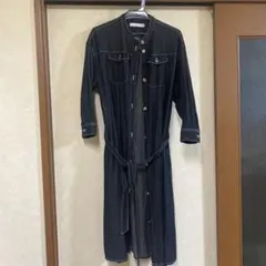 Boujeloud ダークデニム ワンピース 羽織ってアウターで