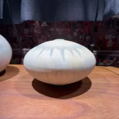 米原眞司 ガラスベース 花瓶 90sビンテージ 1輪挿し 工芸 アート