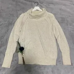 【BANANA REPUBLIC】タートルネックセーターきれいめ　M　大きめ襟