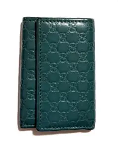 GUCCI グッチ GGシマ 6連キーケース グリーン レザー