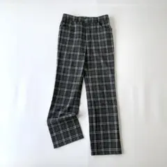 バーバリー ブルーレベル チェック パンツ ストレート