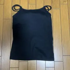 LOWRYS FARM カップ付き キャミソール ブラック F