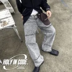 Holy in code デニム ブラック パンツ ジーンズのサムネイル