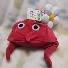 未使用タグ付き ピクミン　なりきり帽子　赤ピクミン 被り物 ぬいぐるみ