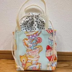 ハンドメイド　ミニミニトート　レトロアニマル