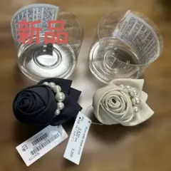 新品 2色セット マキバラ コサージュ ブローチ 入学式 入園式 結婚式のサムネイル