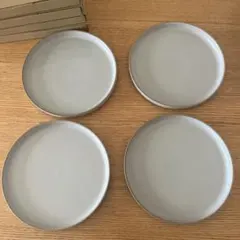 HASAMI PORCELAIN プレート 4枚セット　クロスグレー　22㎝のサムネイル
