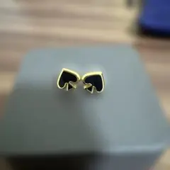 Kate spade ブラックゴールドピアス