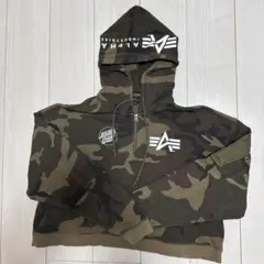 迷彩柄 フード付きパーカー