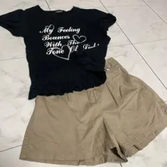 2点セット⭐︎女の子150cm短パン Tシャツ