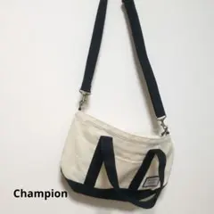 Championキャンバス ショルダーバッグ アイボリー/ブラック