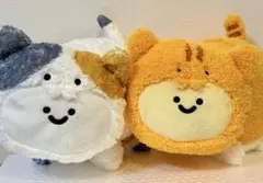 お文具といっしょ　ネコいっぱいぬいぐるみBIG プリン　お文具 2点セット