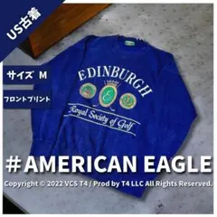 【US古着】アメリカン イーグル スウェット M ネイビー ✓3733のサムネイル