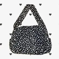 バッグ　ダルメシアン　ブラック　ハンドメイド
