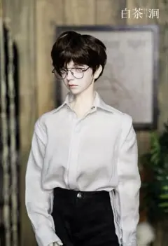 70cmドール 長袖シャツ ホワイト River 白茶の間