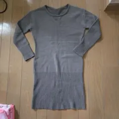 otto　オットー　グレー　ニットワンピ　S　ミニワンピ