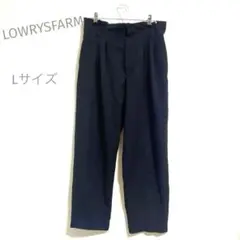 [ローリーズファーム] ワイドパンツ　ゆったり　ブラック　楽ちん　L 通勤