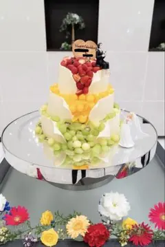 【美品】ウェディングケーキトッパー 釣り　結婚式　ウェルカムスペース