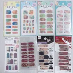 ④ ネイルシール まとめ セット ダイソー セリア キャンドゥ