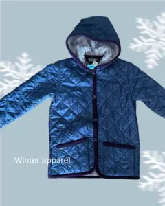 ラベンハム　パープルキルティングジャケット フード付き　age8