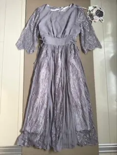 GIRL ガール ワンピース プリーツレースドレス パーティ 結婚式 タグ付き