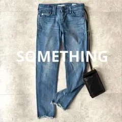 サムシング エドウィン ローライズ スキニーデニム コンフォートストレッチ XS