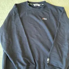 FILA クルーネック スウェット ネイビー L