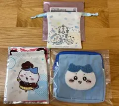 【ハチワレ】　巾着　ポーチ　ちいかわbaby ココス ガチャガチャ　ちいかわ
