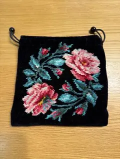 【新品未使用】FEILER 花柄ポーチ 黒