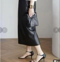 ★新品タグ付Deuxieme Classe Faux Leather Skirtのサムネイル