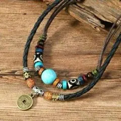 男女兼用 ナバホ族 ターコイズ インディアン ウェスタン　民族　ネックレス