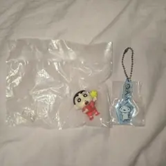 クレヨンしんちゃん ガチャ フィギュア、キーホルダー セット