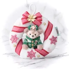 【新品未使用タグ付き】ダッフィー　ぬいぐるみリース　クリスマス ダッフィーぬいぐるみ クリスマスリース - メルカリ