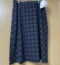 しまむら　大きいサイズ　チェックスカート hina ひな　コラボ