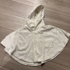 ベビーポンチョ 70-80cm ジェラートピケ