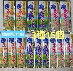 ゴールドパック国産果汁100 ジュース3種15個　濃縮還元果汁100%（加糖）