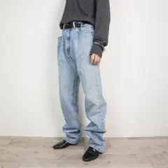 BOSS HUGO BOSS ストレートデニムパンツ ネイビー/IZ410 - メルカリ